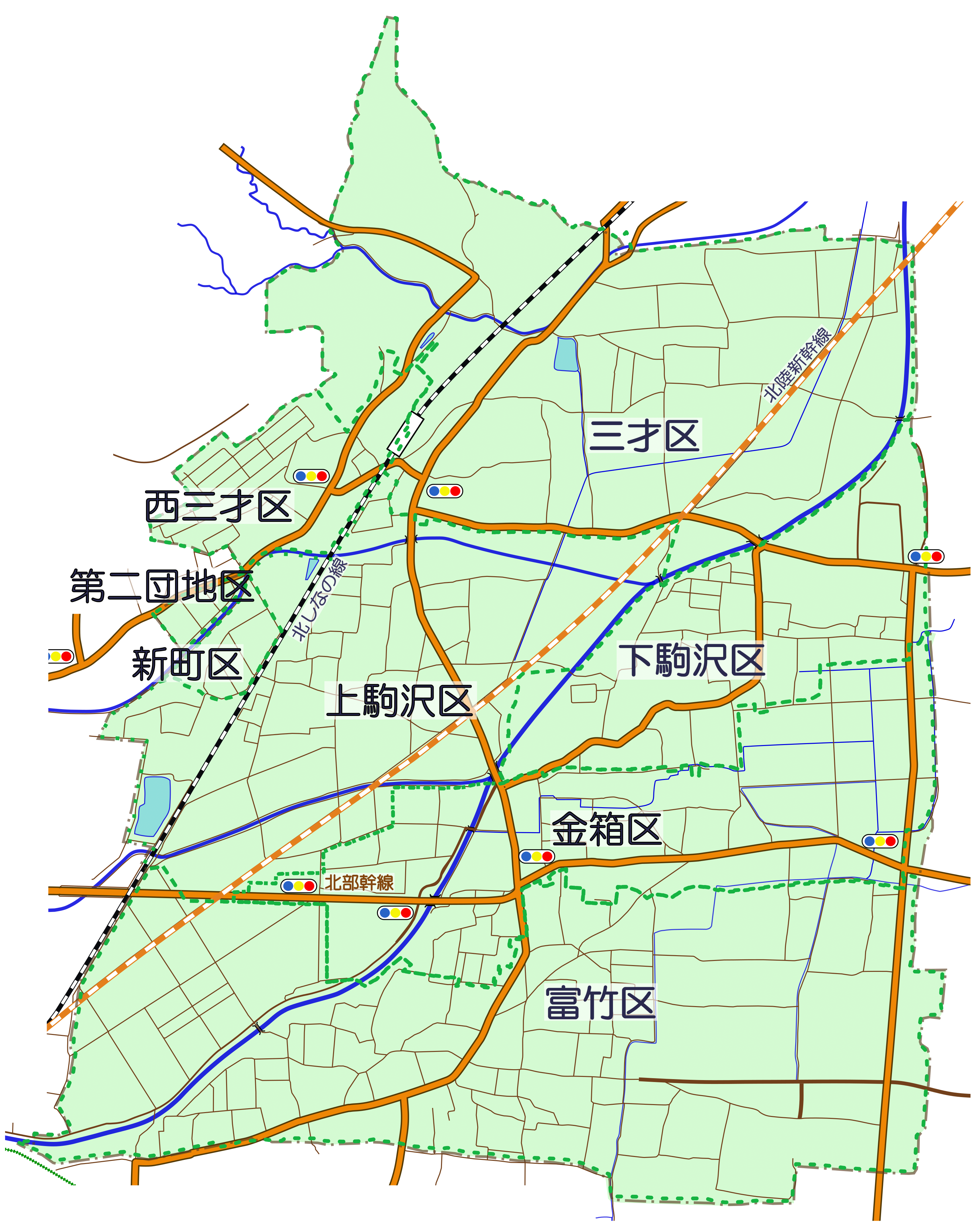 古里地区区域図